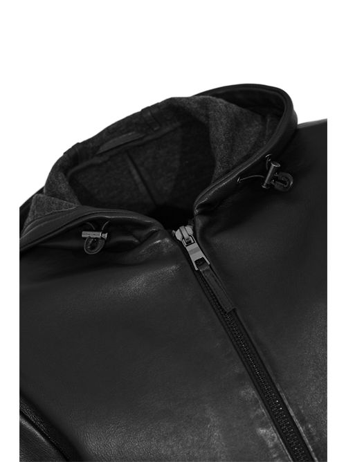 Giubbotto Jonah in pelle Black LEATHER AUTHORITY | JONAH20